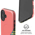 Coral Diagonal Split iPhone 16 Plus Magsafe Impact Case