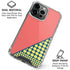 Coral Diagonal Split iPhone 16 Pro Clear Case