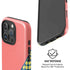 Coral Diagonal Split iPhone 16 Pro Magsafe Impact Case