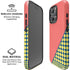 Coral Diagonal Split iPhone 16 Pro Magsafe Impact Case