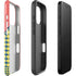 Coral Diagonal Split iPhone 16 Pro Max Impact Case
