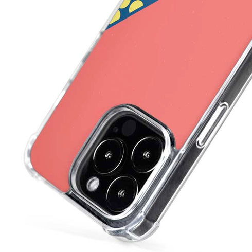 Coral Diagonal Split iPhone 16 Pro Max MagSafe Case