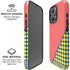 Coral Diagonal Split iPhone 16 Pro Max Magsafe Impact Case