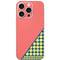 Coral Diagonal Split iPhone 16 Pro Skin
