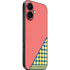Coral Diagonal Split iPhone 16 Skin