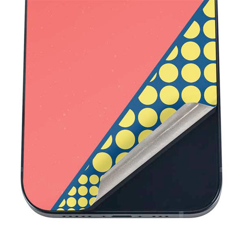 Coral Diagonal Split iPhone 16 Skin
