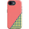 Coral Diagonal Split iPhone 16e Impact Case