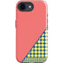 Coral Diagonal Split iPhone 16e Impact Case