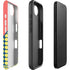 Coral Diagonal Split iPhone 16e Impact Case
