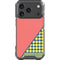 Coral Diagonal Split iPhone 18 Pro Clear Case