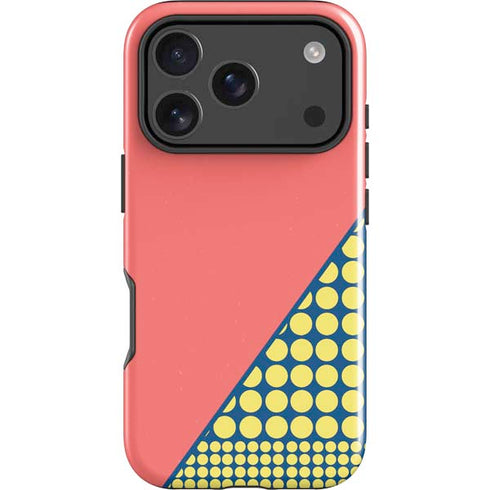 Coral Diagonal Split iPhone 18 Pro Impact Case