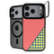 Coral Diagonal Split iPhone 18 Pro Kickstand Case