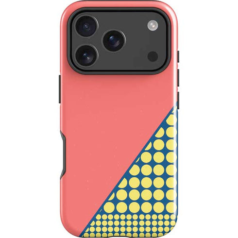 Coral Diagonal Split iPhone 18 Pro Max Impact Case