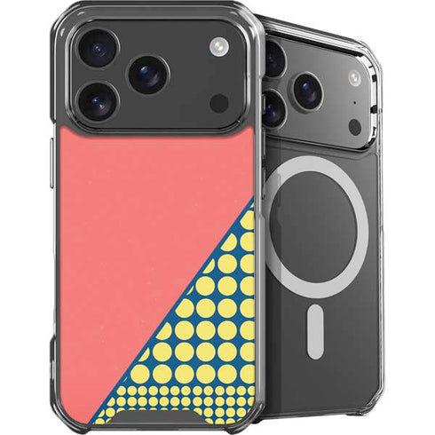 Coral Diagonal Split iPhone 18 Pro Max MagSafe Case