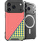 Coral Diagonal Split iPhone 18 Pro Max MagSafe Case