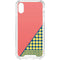 Coral Diagonal Split iPhone XS Clear Case