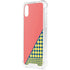 Coral Diagonal Split iPhone XS Clear Case