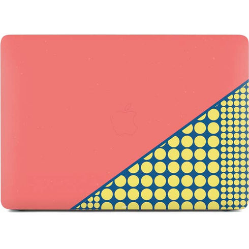 Coral Diagonal Split Apple MacBook Air Skin