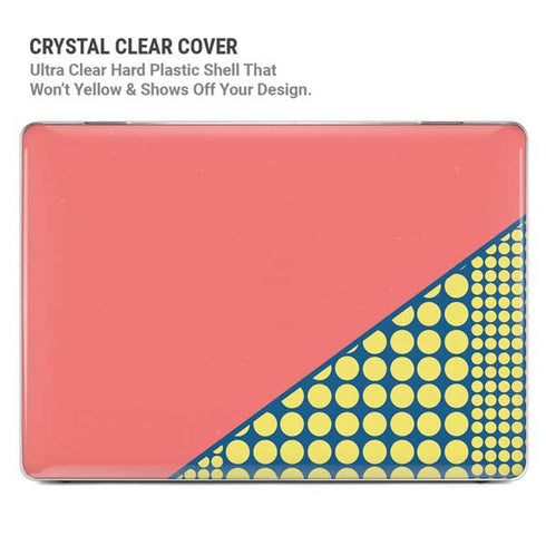 Coral Diagonal Split MacBook Pro 14in (2021-24) Case plus Skin