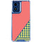 Coral Diagonal Split Moto G 5G (2024) Clear Case