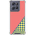 Coral Diagonal Split Moto G Play 5G (2025) Clear Case