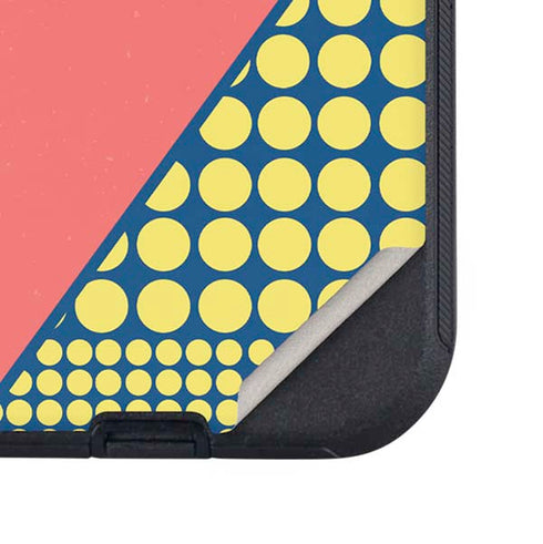 Coral Diagonal Split Otterbox Defender iPhone Skin