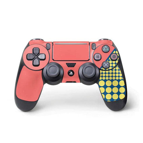 Coral Diagonal Split PS4 Pro/Slim Controller Skin