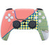Coral Diagonal Split PS5 Pro Bundle Skin