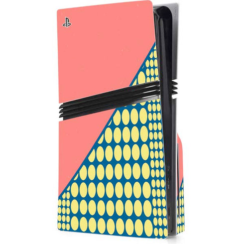 Coral Diagonal Split PlayStation PS5 Skins