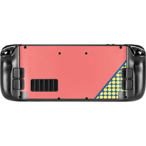 Coral Diagonal Split Steam Deck Handheld Gaming Computer Skin