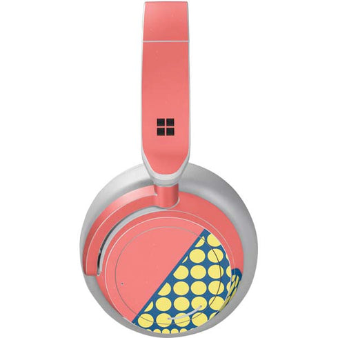 Coral Diagonal Split Surface Headphones Skin