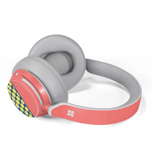 Coral Diagonal Split Surface Headphones Skin