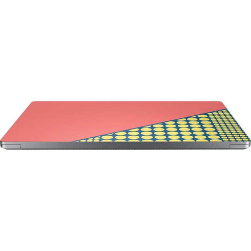 Coral Diagonal Split Laptop Skins