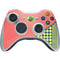 Coral Diagonal Split Xbox 360 Wireless Controller Skin