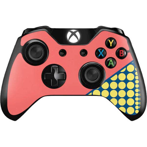Coral Diagonal Split Xbox One Controller Skin