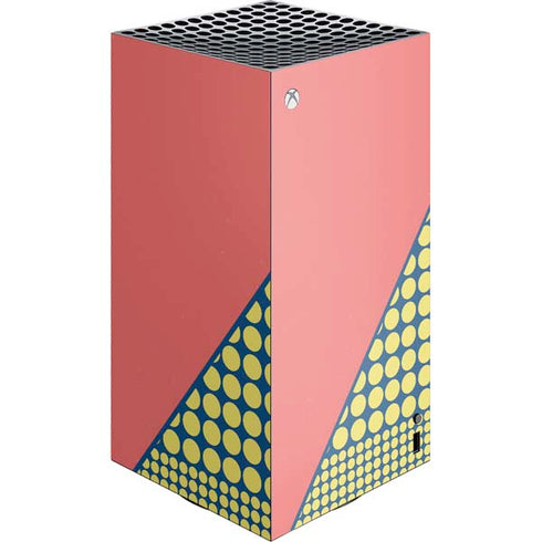 Coral Diagonal Split XBox Series X Digital Edition Console Skin