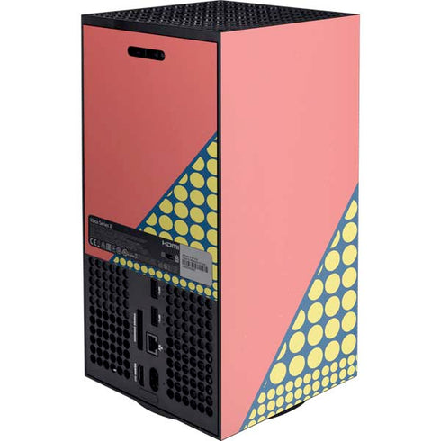 Coral Diagonal Split XBox Series X Digital Edition Console Skin