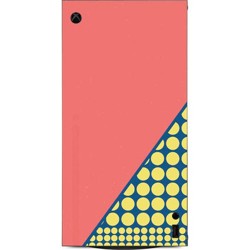 Coral Diagonal Split XBox Series X Digital Edition Console Skin