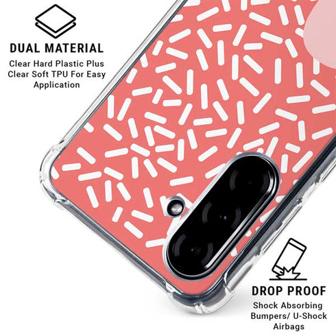 Coral Spring Sprinkles Galaxy A36 5G Clear Case