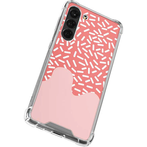 Coral Spring Sprinkles Galaxy S24 FE Clear Case
