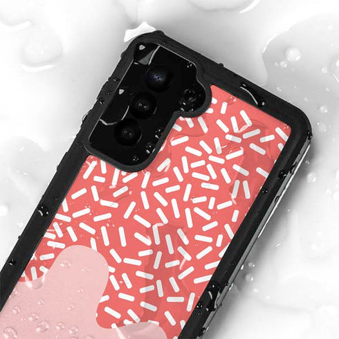 Coral Spring Sprinkles Galaxy S24 Plus Waterproof Case