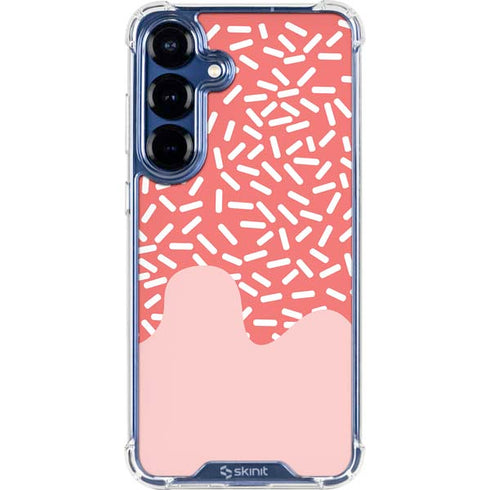 Coral Spring Sprinkles Galaxy S25 Plus Clear Case