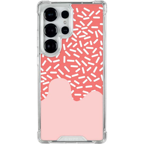 Coral Spring Sprinkles Galaxy S25 Ultra Clear Case