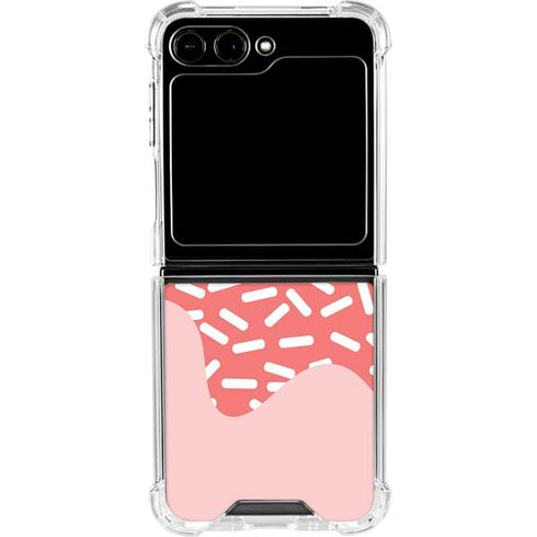 Coral Spring Sprinkles Galaxy Z Flip6 Clear Case