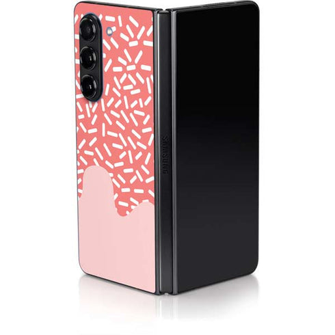 Coral Spring Sprinkles Galaxy Z Fold5 5G Skin