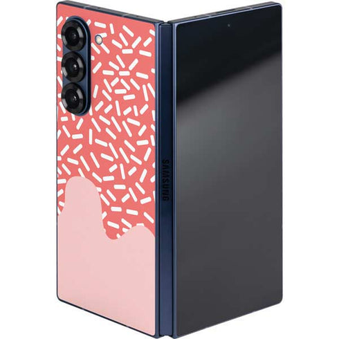 Coral Spring Sprinkles Galaxy Z Fold6 Skin
