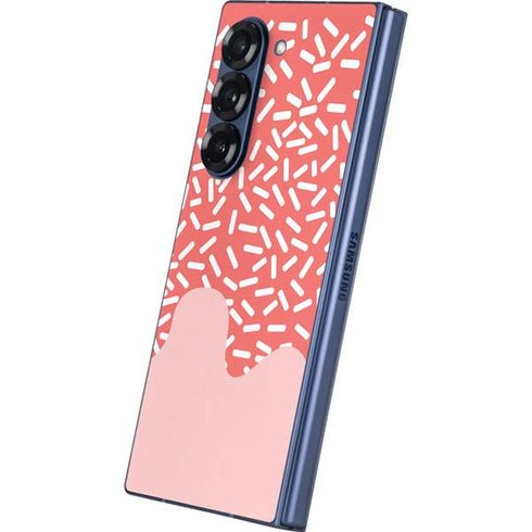 Coral Spring Sprinkles Galaxy Z Fold6 Skin