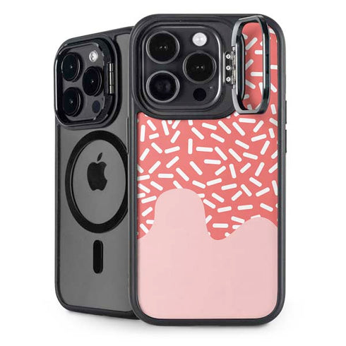 Coral Spring Sprinkles iPhone 14 Pro Kickstand Case