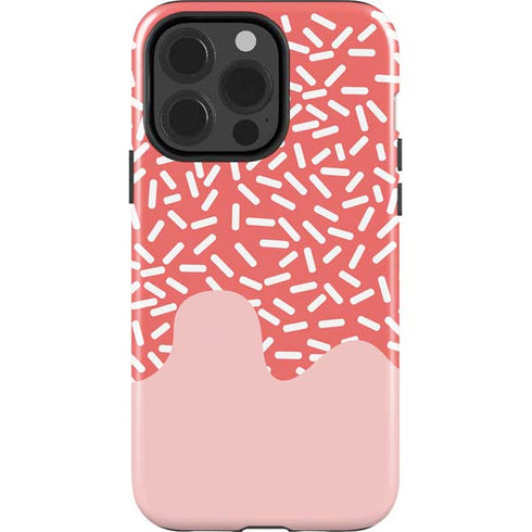 Coral Spring Sprinkles iPhone 15 Pro Impact Case