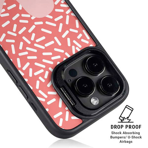 Coral Spring Sprinkles iPhone 15 Pro Kickstand Case